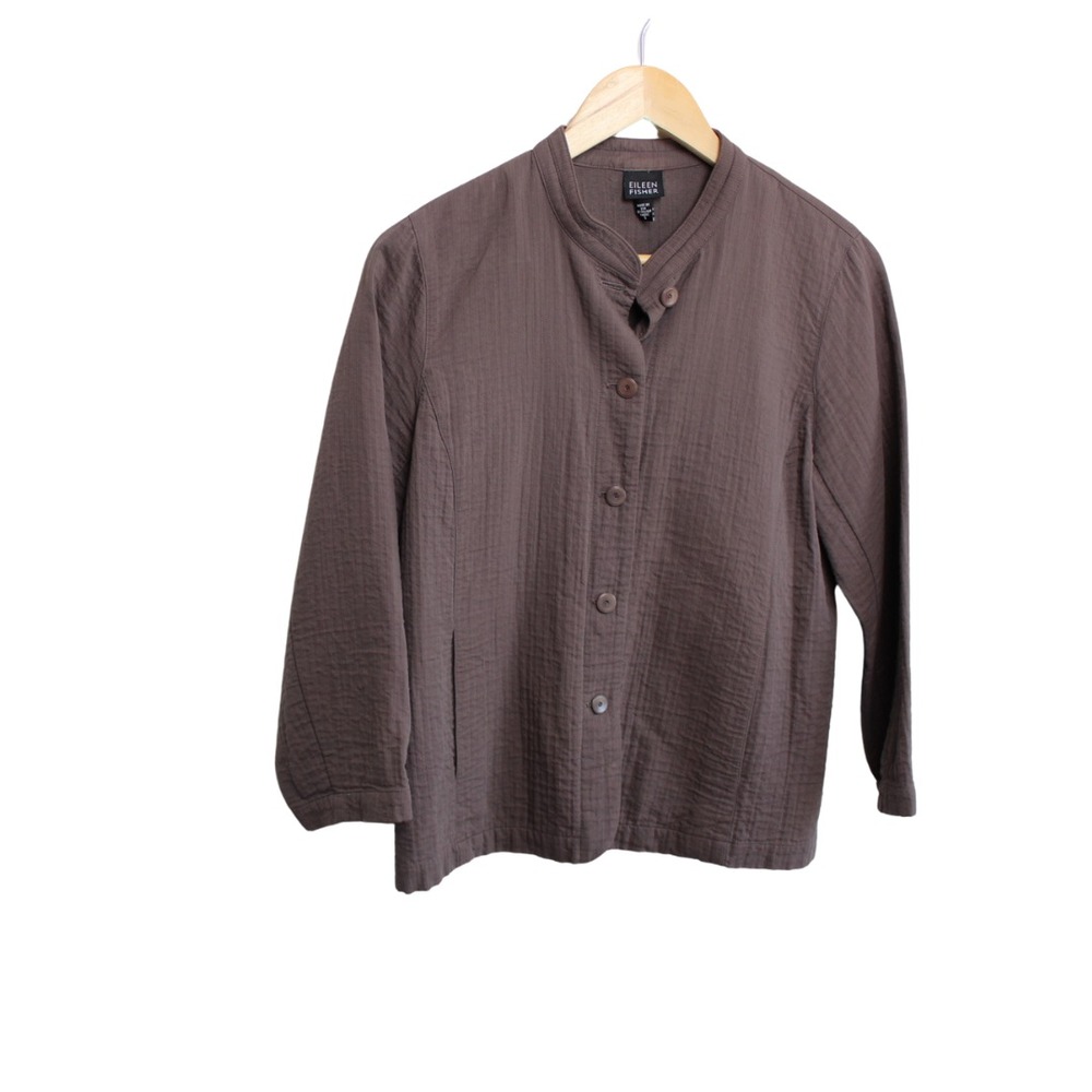 Eileen Fischer Lightweight Brown Jacket Size Small‎